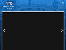 Tablet Screenshot of lexingtoncenter.com